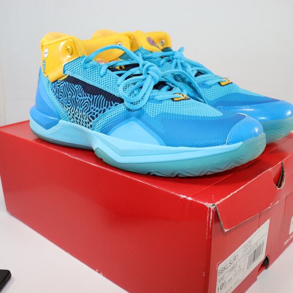 New Balance Kawhi Jolly Rancher Size 10.5 Blue Yellow Basketball Shoes NIB - Picture 1 of 6